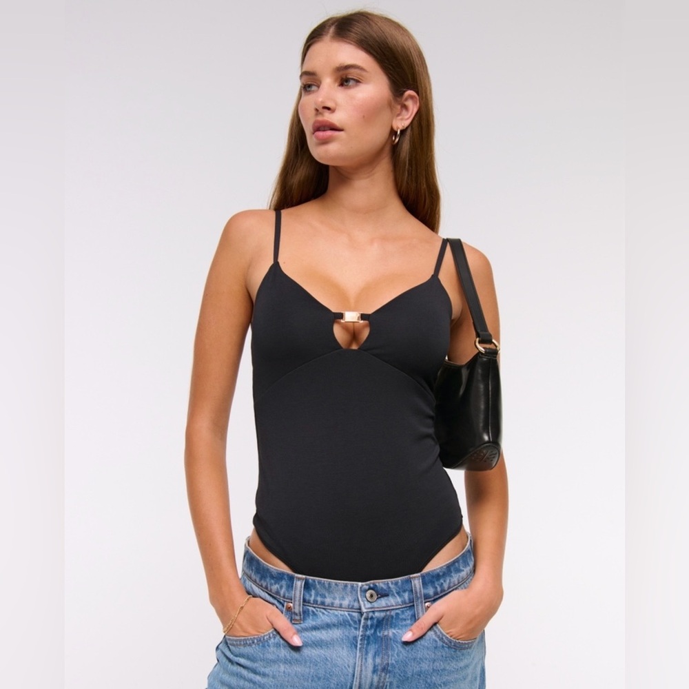 Like New Abercrombie Black Women's Bodysuit